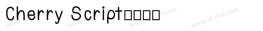 Cherry Script字体转换